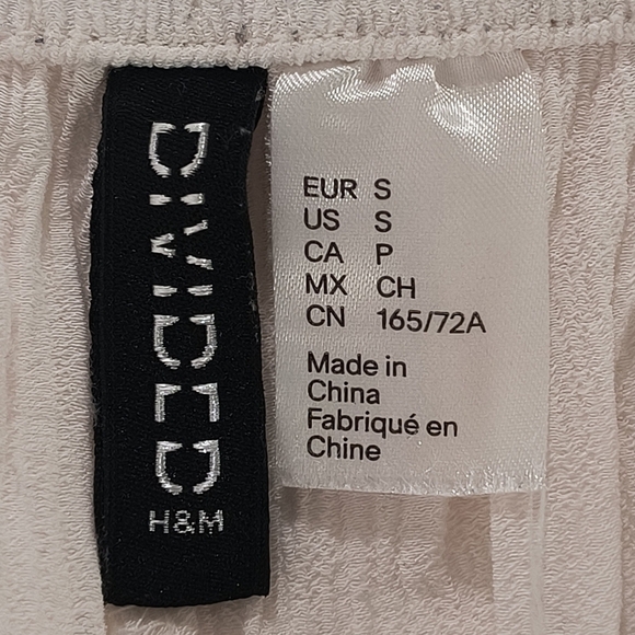 Divided H&M Women's Small White Wide Leg Pants - Picture 7 of 8